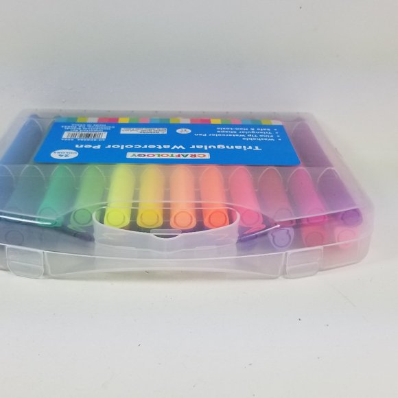 Triangular watercolor pens washable 24 pack - Picture 3 of 6